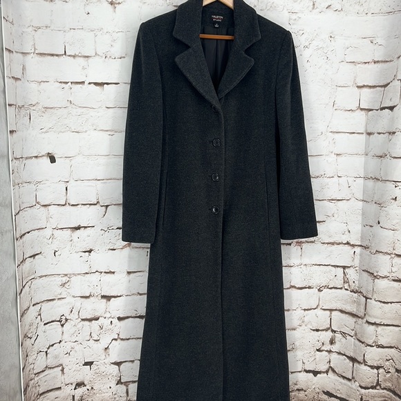 ✨VINTAGE✨Halston Studio Wool Duster, Size 8 - Picture 2 of 11